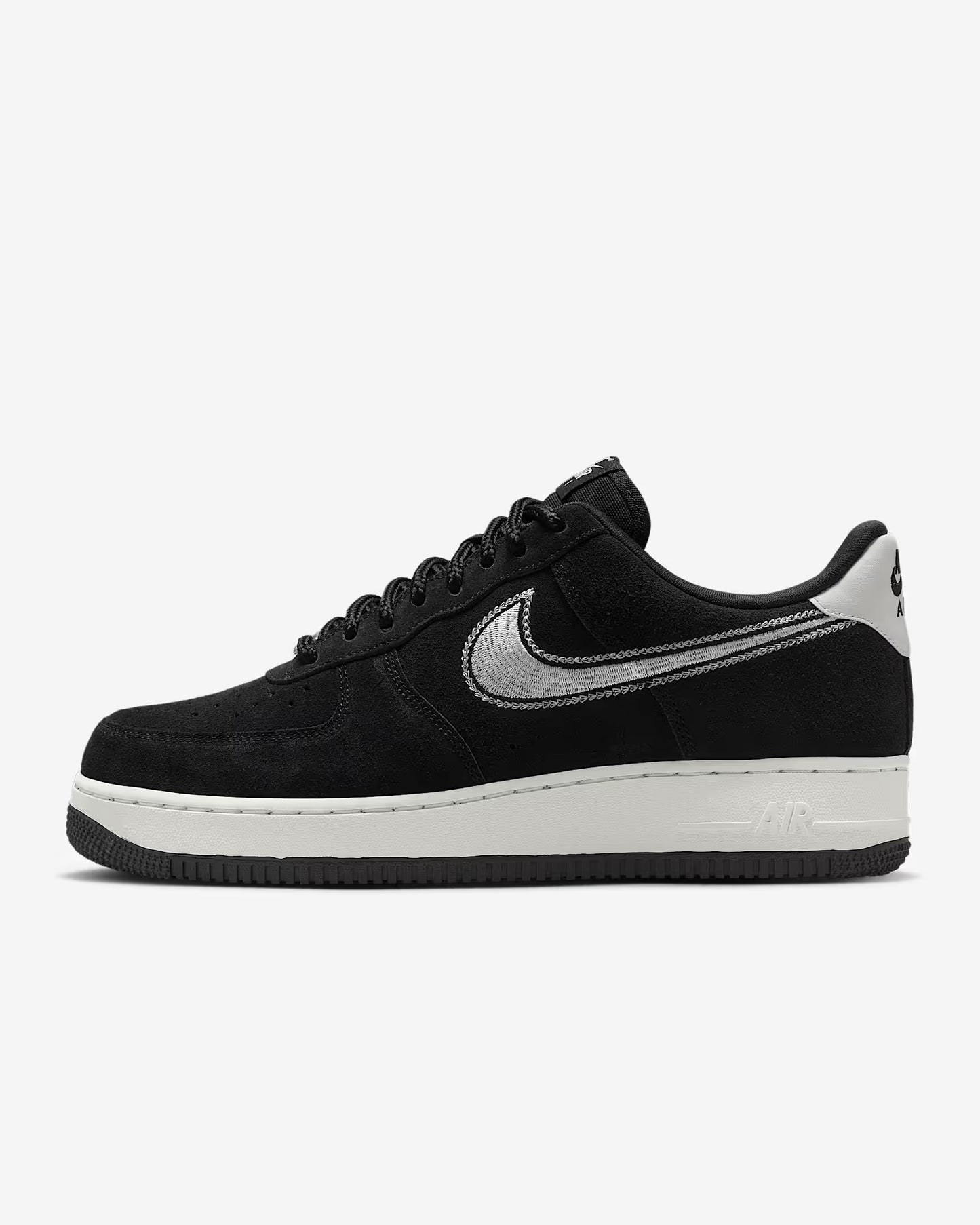 A pair of black Nike Air Force 1 '07 LV8 sneakers